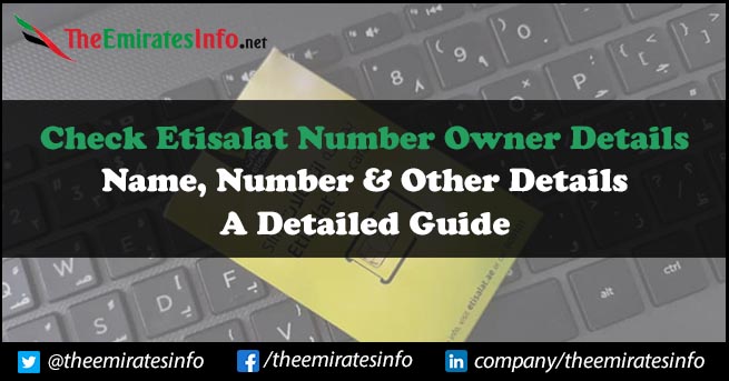 Check Etisalat Number Owner Details