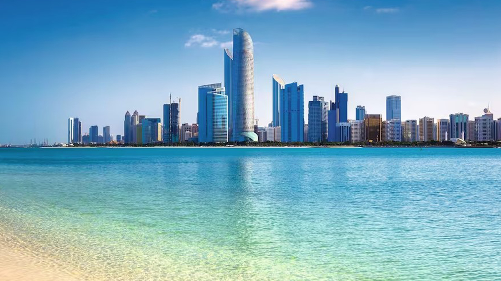 The corniche in Abu Dhabi