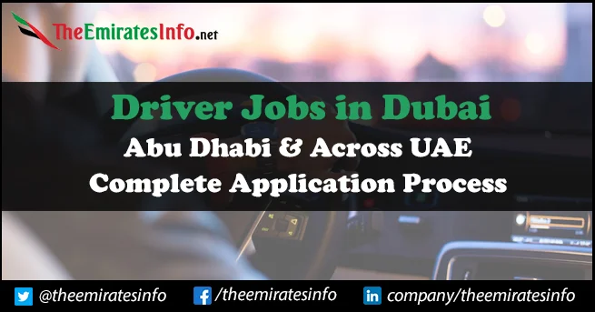 Driver Jobs in Dubai | Good Opportunity Available For No Experience Candidates Driver Jobs in Dubai
