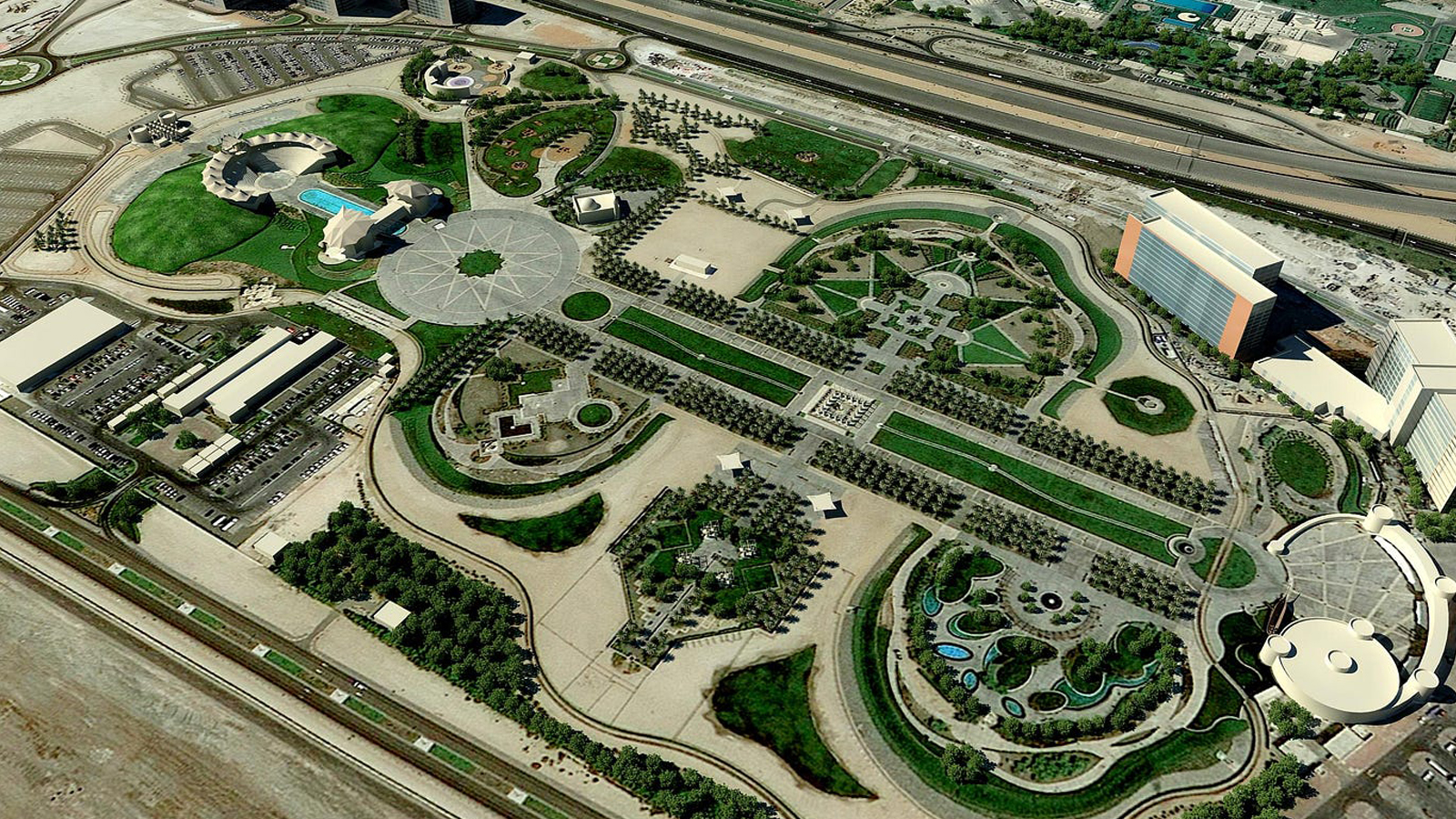 Khalifa Park in Abu Dhabi