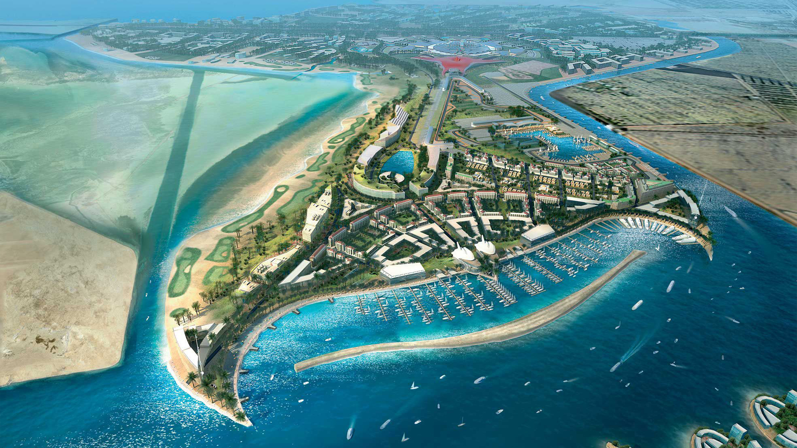 Saadiyat and Yas Islands in Abu Dhabi