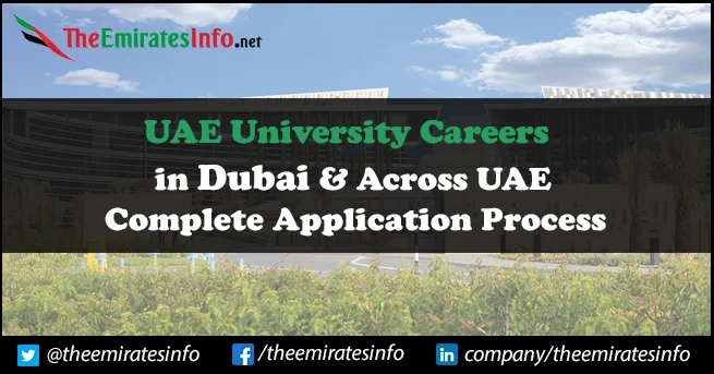 UAE University Careers | Available Teaching Jobs for Freshers UAE University Careers