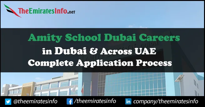 Amity School Dubai Careers | Latest Teaching Job Opportunities For Freshers Amity School Dubai Careers