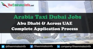 Arabia Taxi Dubai Jobs