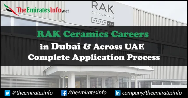 RAK Ceramics Careers | Latest Job Openings For Freshers RAK Ceramics Careers