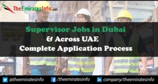 Supervisor Jobs in Dubai