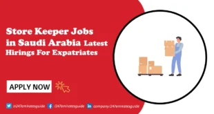 Store Keeper Jobs in Saudi Arabia